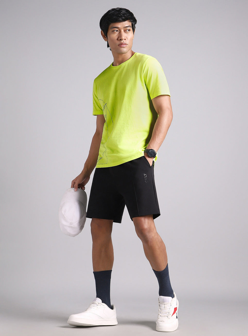 Men's Lime Signature V-Man T-shirt