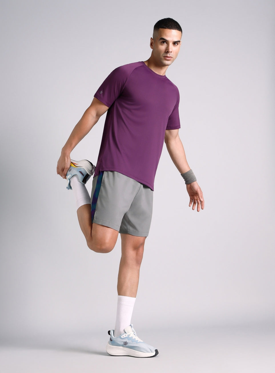 Men's Grey Halo Night Run Shorts