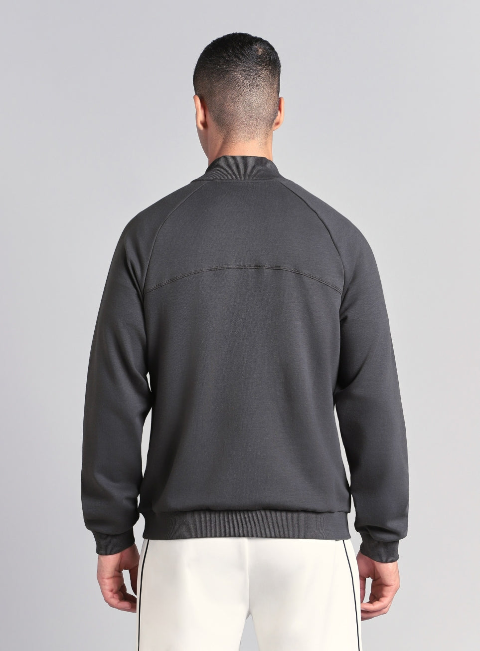 Men's Grey Combat Training Bomber Jacket