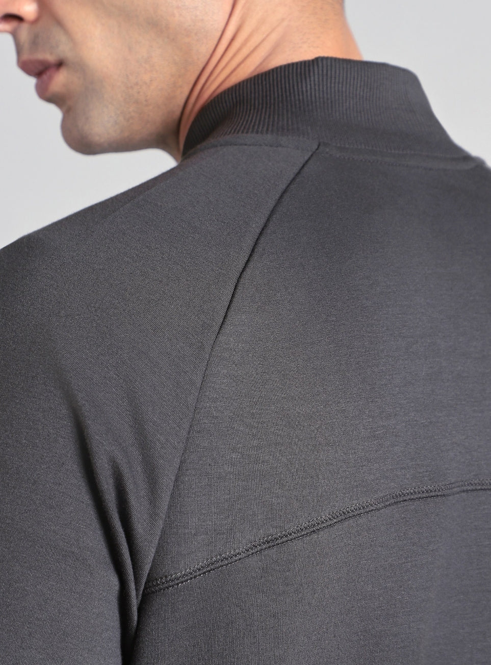 Men's Grey Combat Training Bomber Jacket