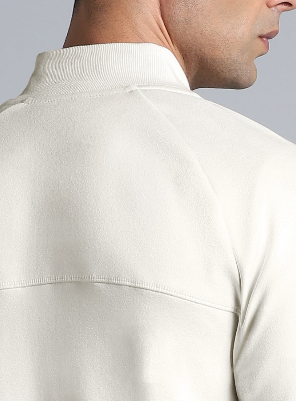 Men's White Combat Training Bomber Jacket