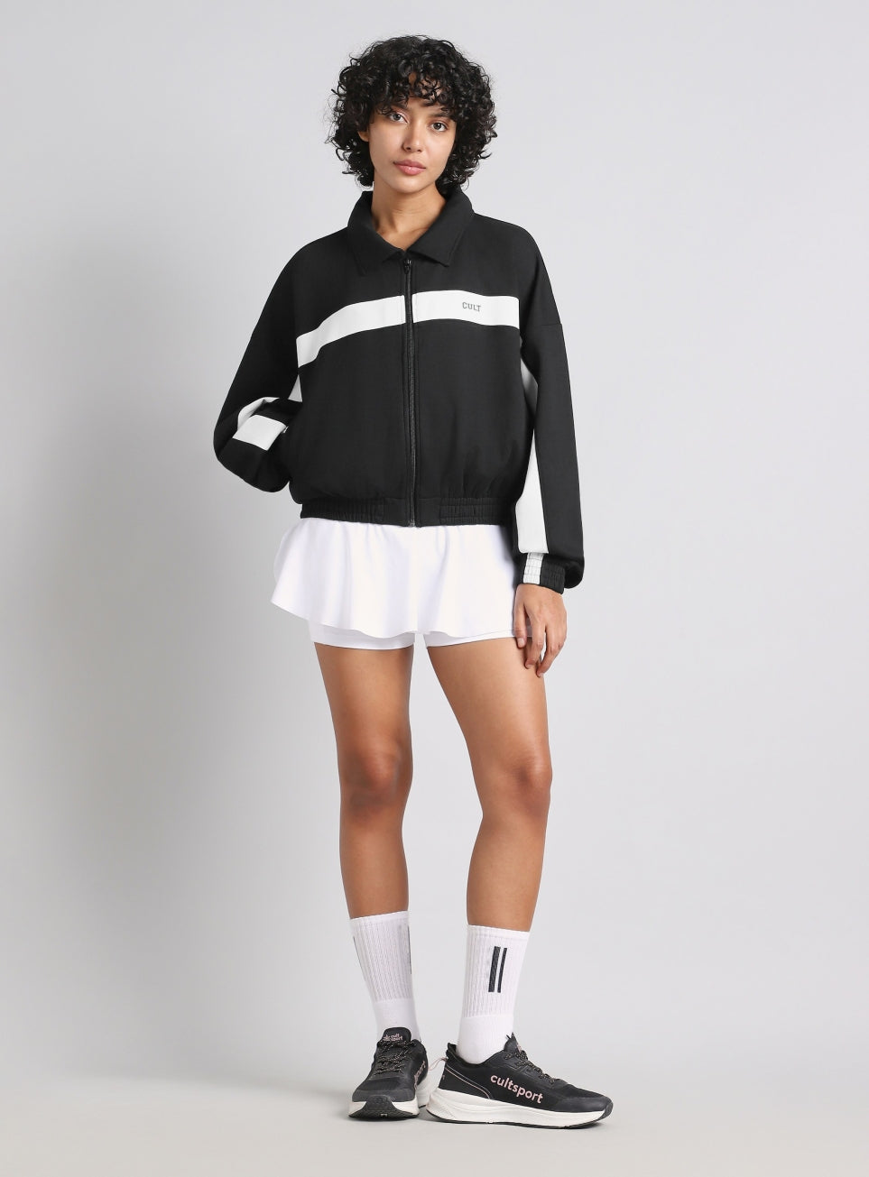 Women's Black Train Combat Boxy Fit Jacket