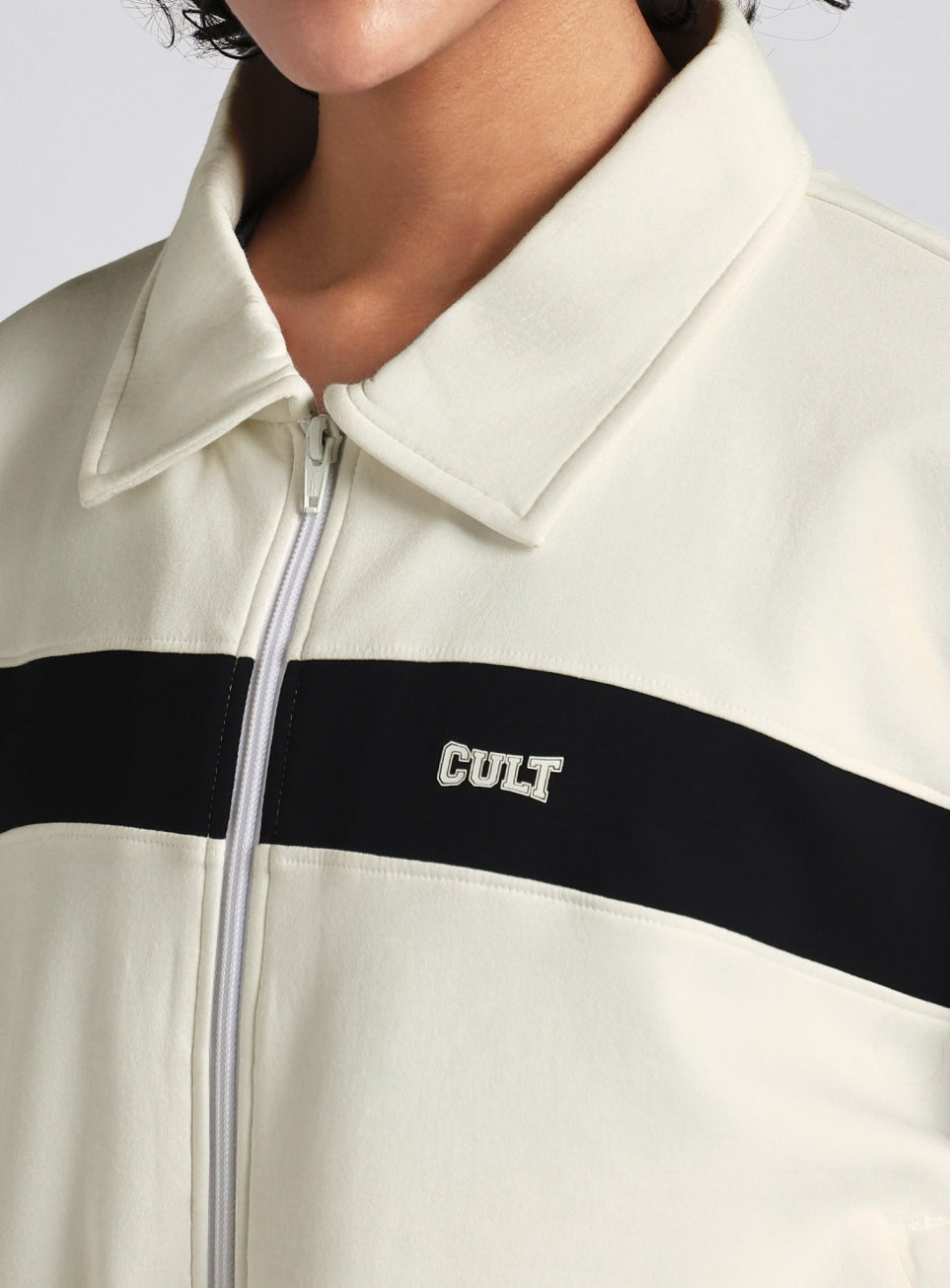 Women's White Train Combat Boxy Fit Jacket