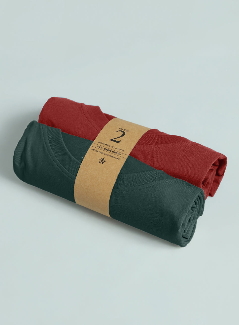 Men's Cult Essential Cotton Pack of 2 Full Sleeve T-shirts