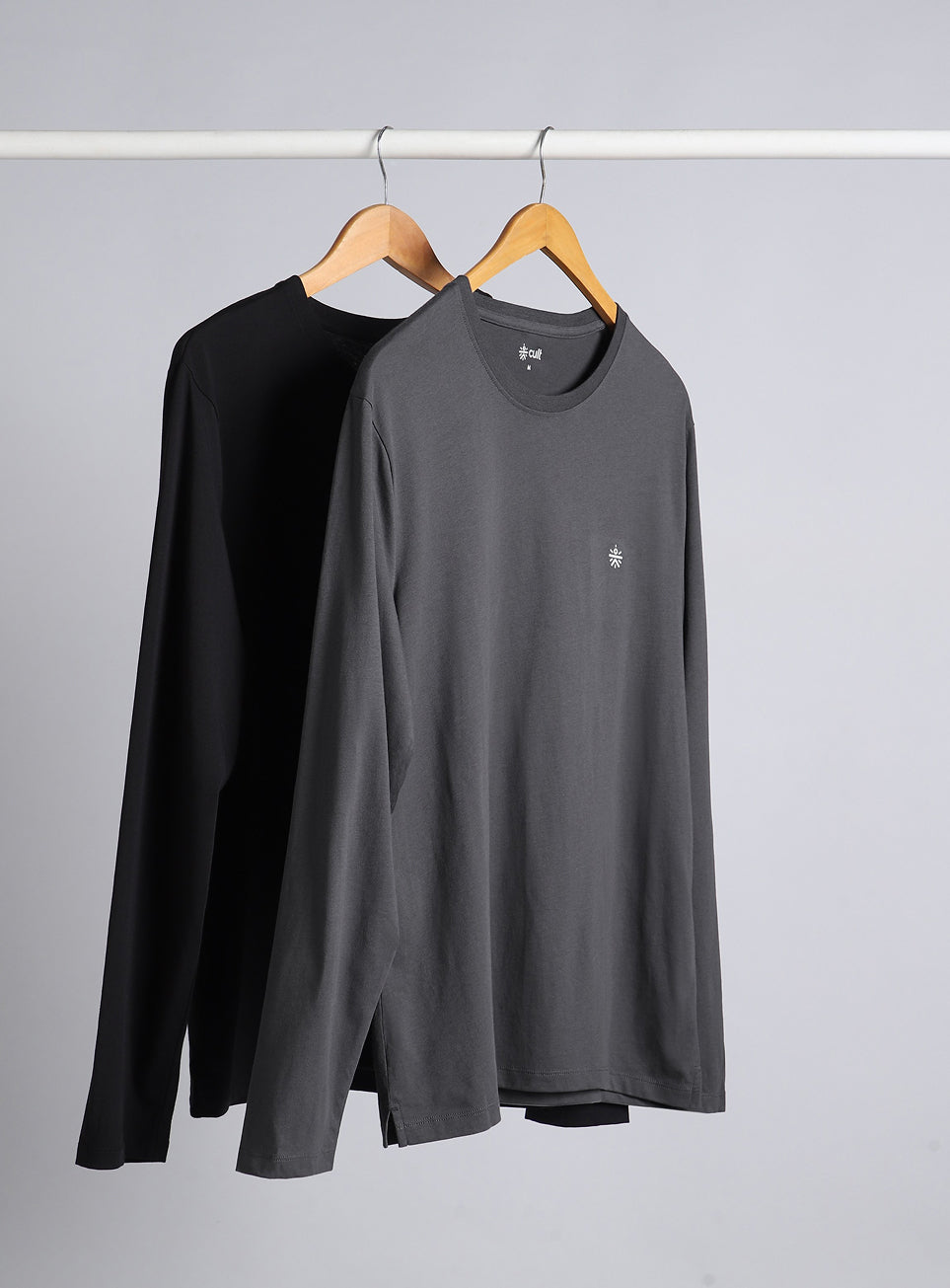 Men's Cult Essential Cotton Pack of 2 Full Sleeve T-shirts