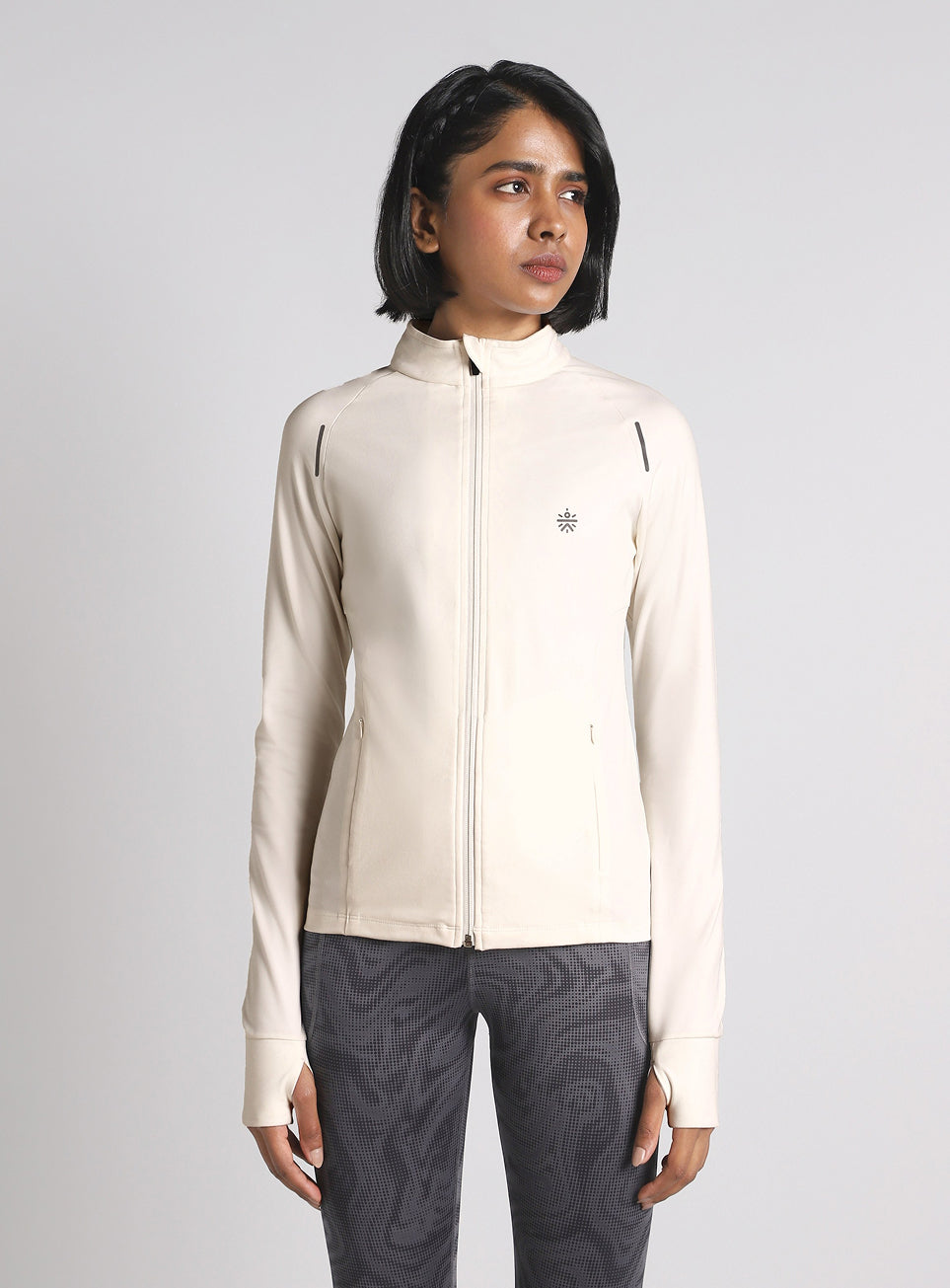 Women's White Performance Training Essential Jacket