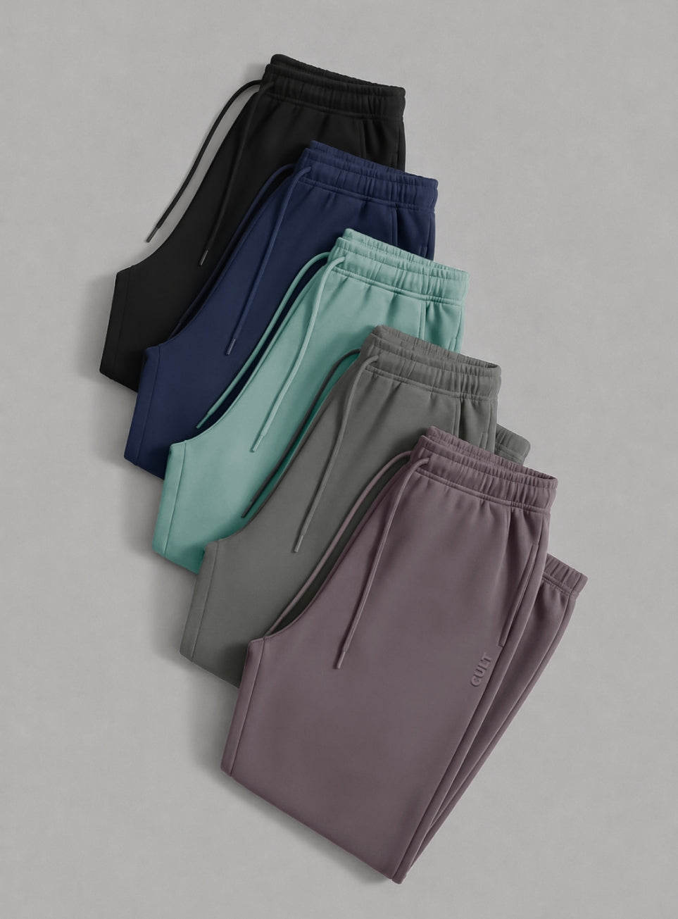 Men's Black Luxe Fleece Comfort Relaxed Fit Joggers