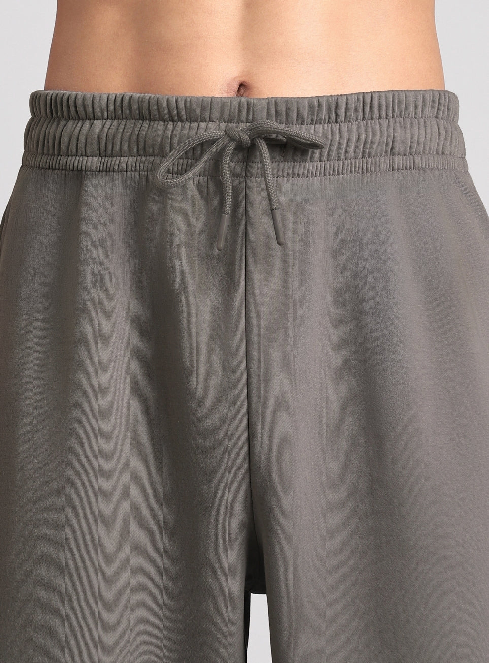 Men's Grey Luxe Fleece Comfort Relaxed Fit Joggers