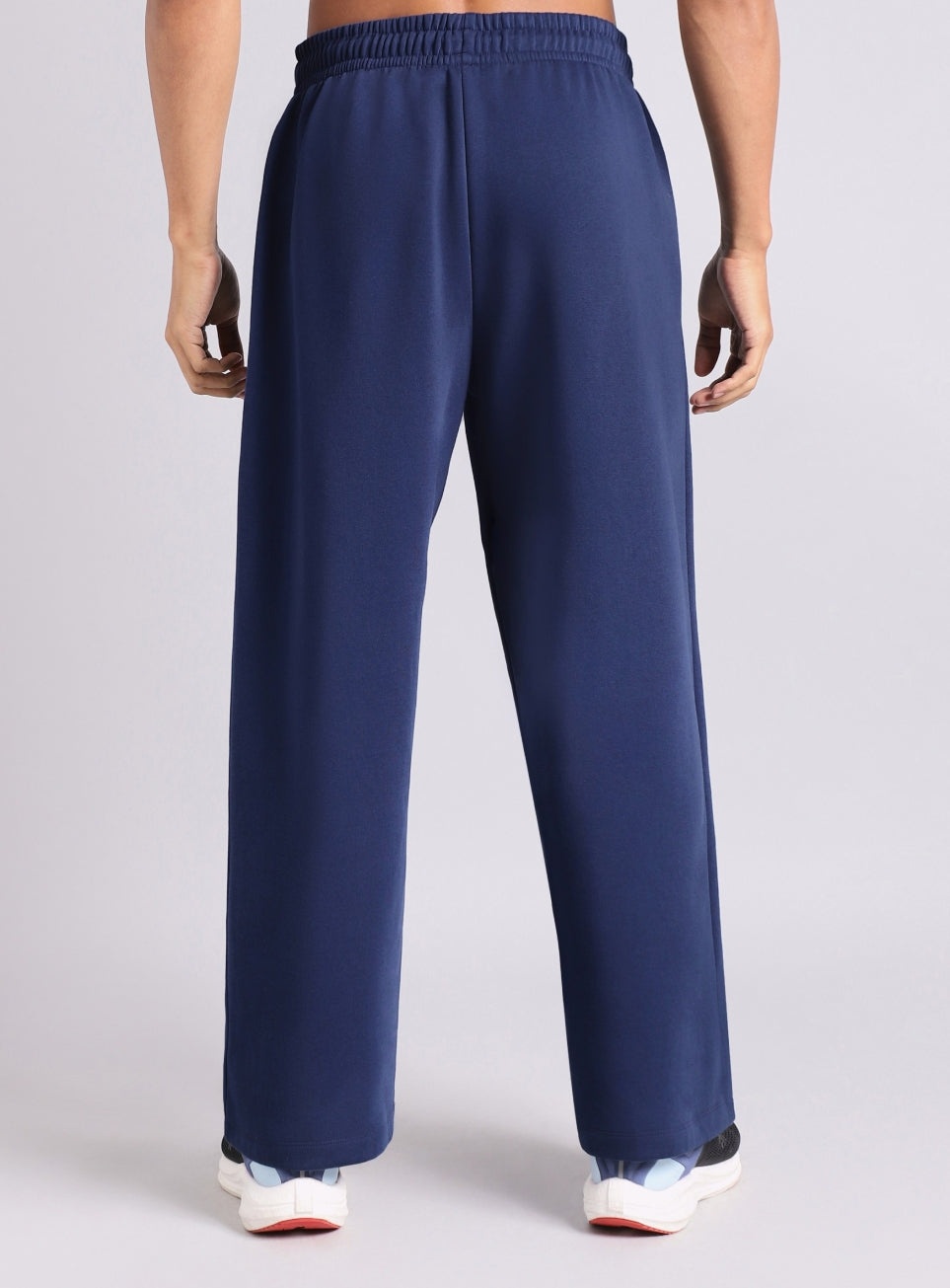 Men's Navy Luxe Fleece Relaxed Fit Trackpants