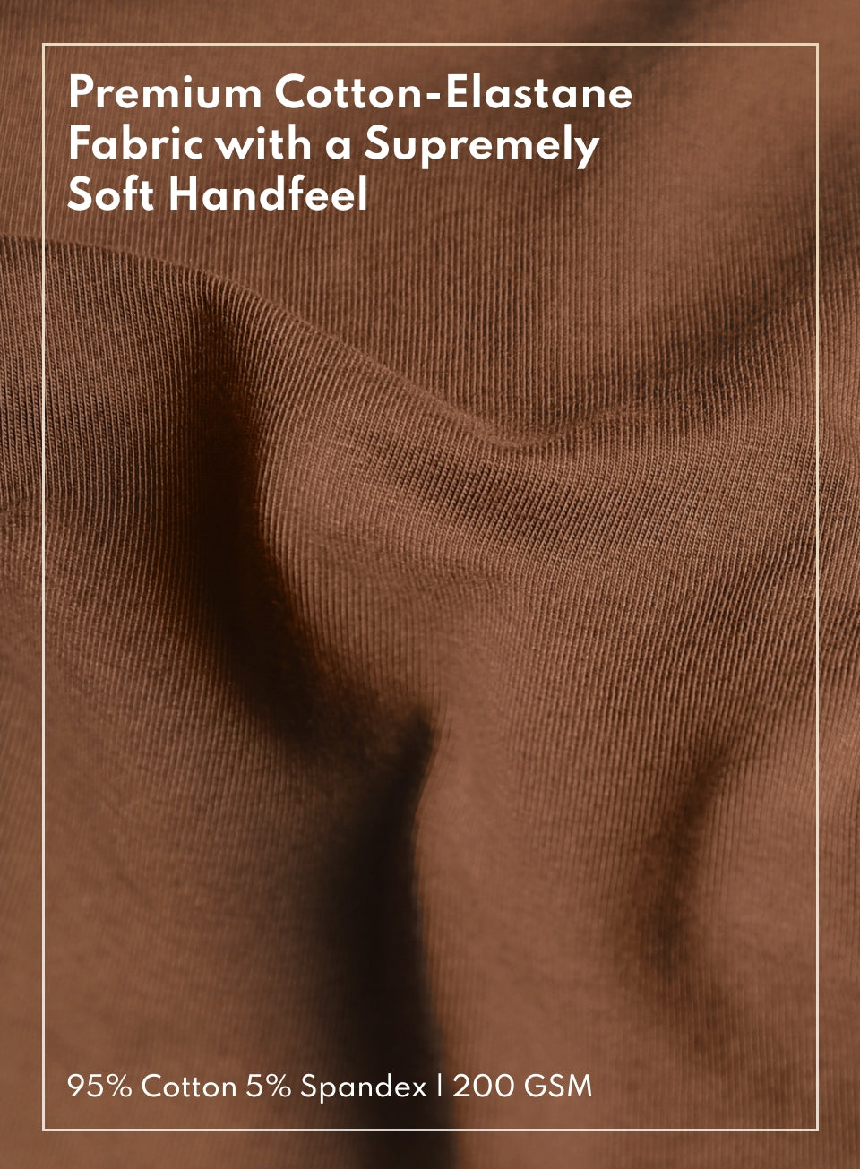 Men's Brown Soft Form Oversized T-shirt