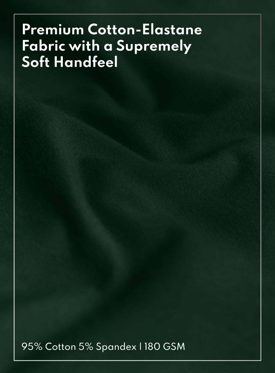 Men's Green Soft Form Full Sleeve Comfort T-shirt