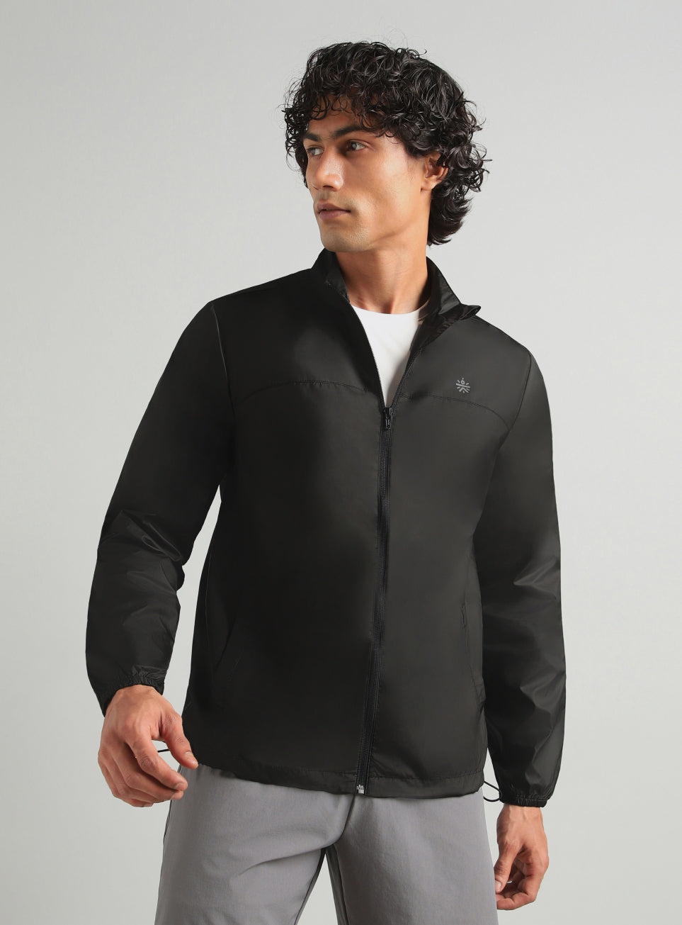 Men's Black Everyday Run Packable Windbreaker Jacket