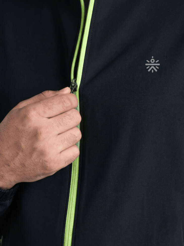 Men's Black Running Essential Plus Size Jacket