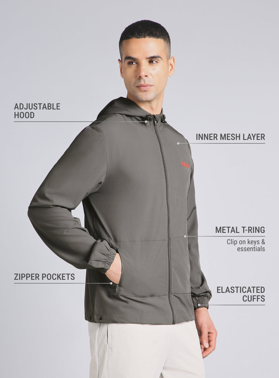 Men's Grey City Commuter Jacket