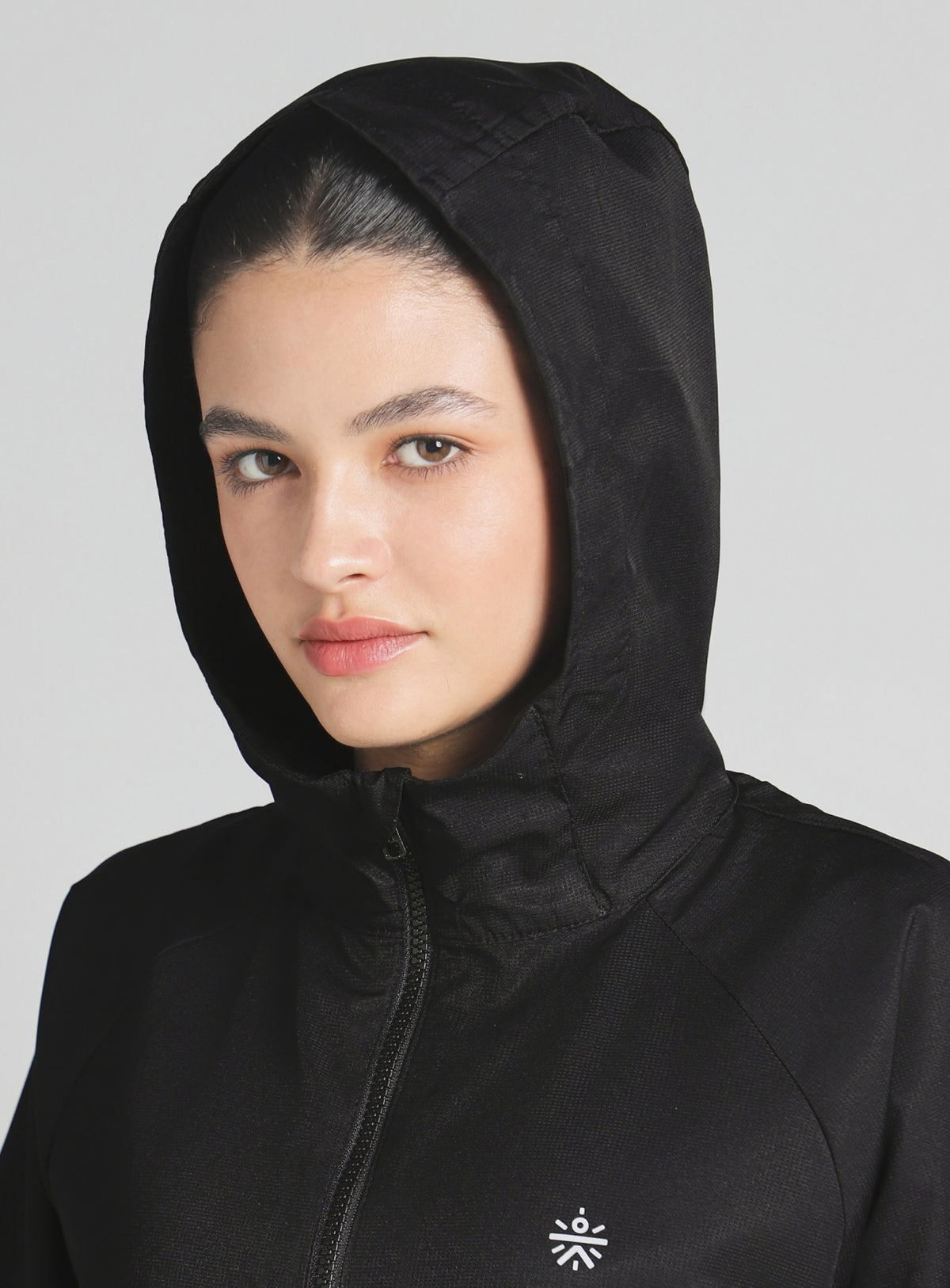 Women's Black Daily Run Packable Windcheater