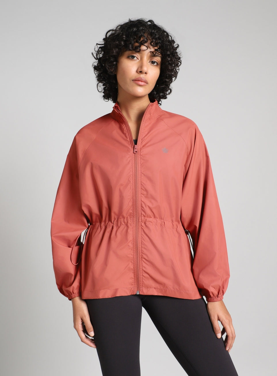 Women's Rust Windproof Packable Running Jacket