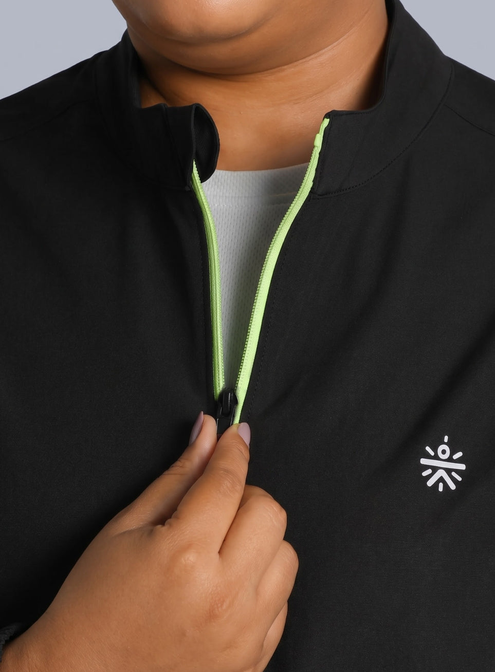 Women's Black Running Essential Plus Size Jacket