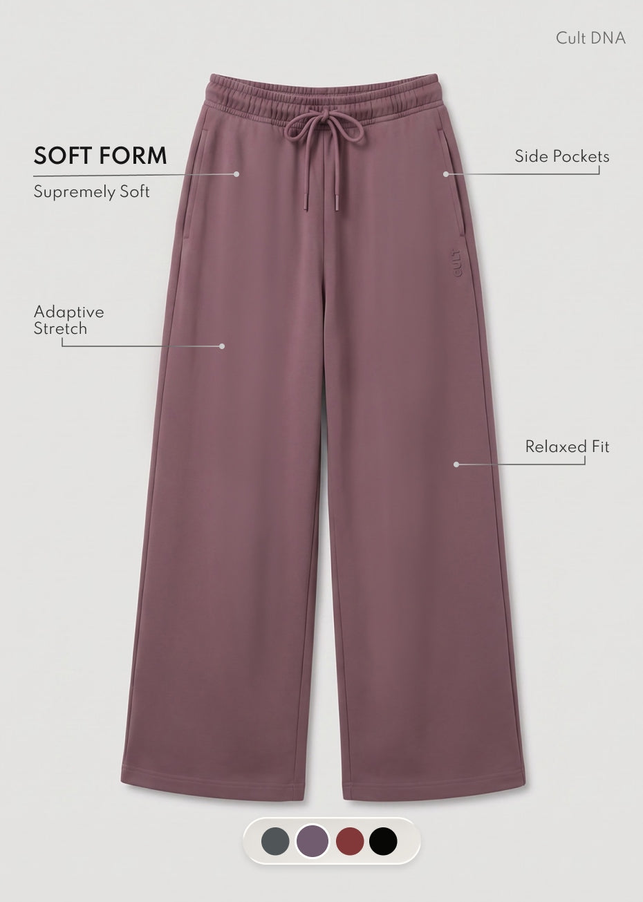 Women's Plum Soft Form Relaxed Fit Sweat Trackpants
