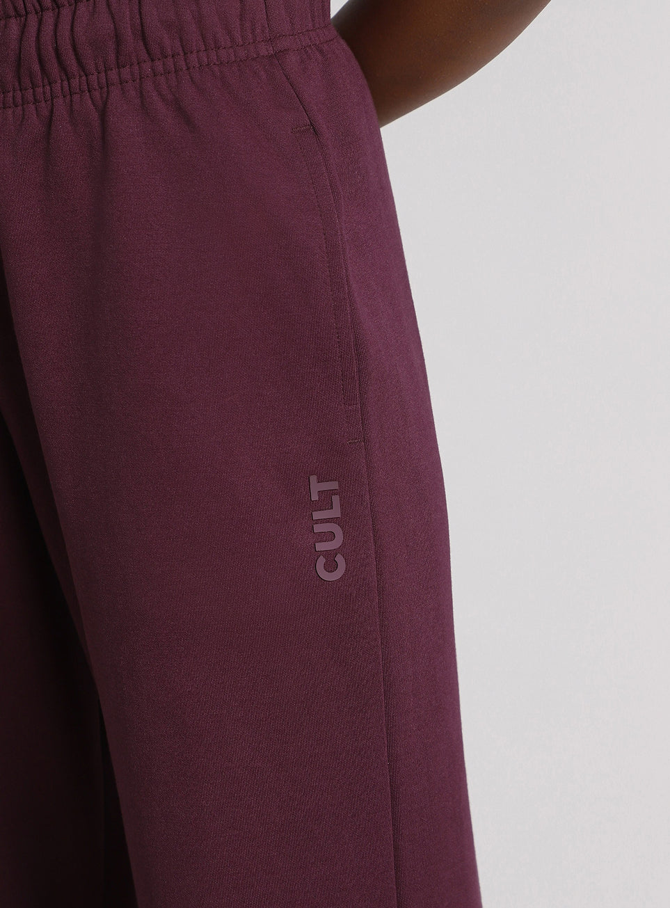 Women's Wine Ultra Luxe Classic Trackpants
