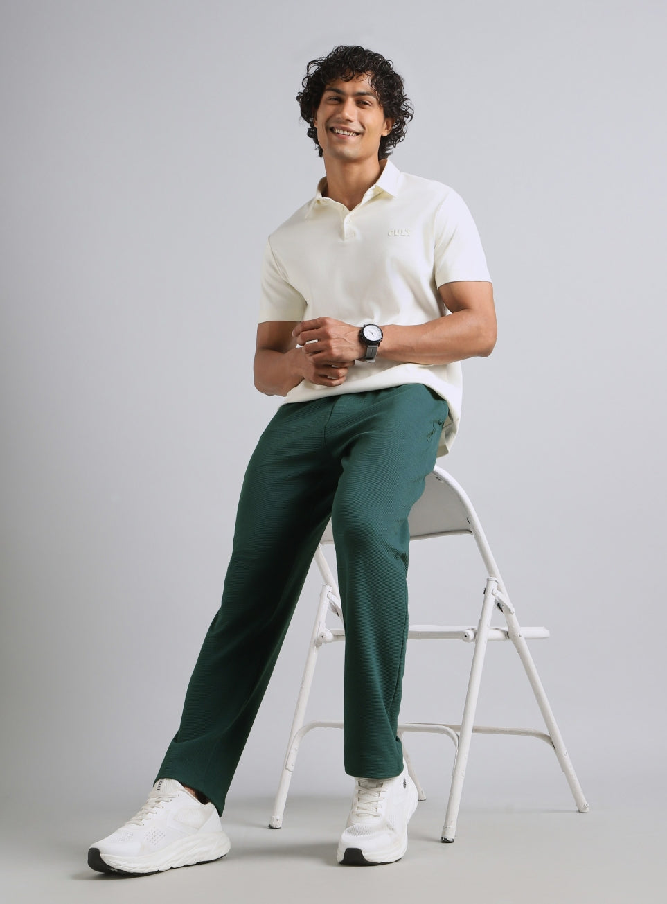 Men's Teal Luxe Form Classic Trackpants