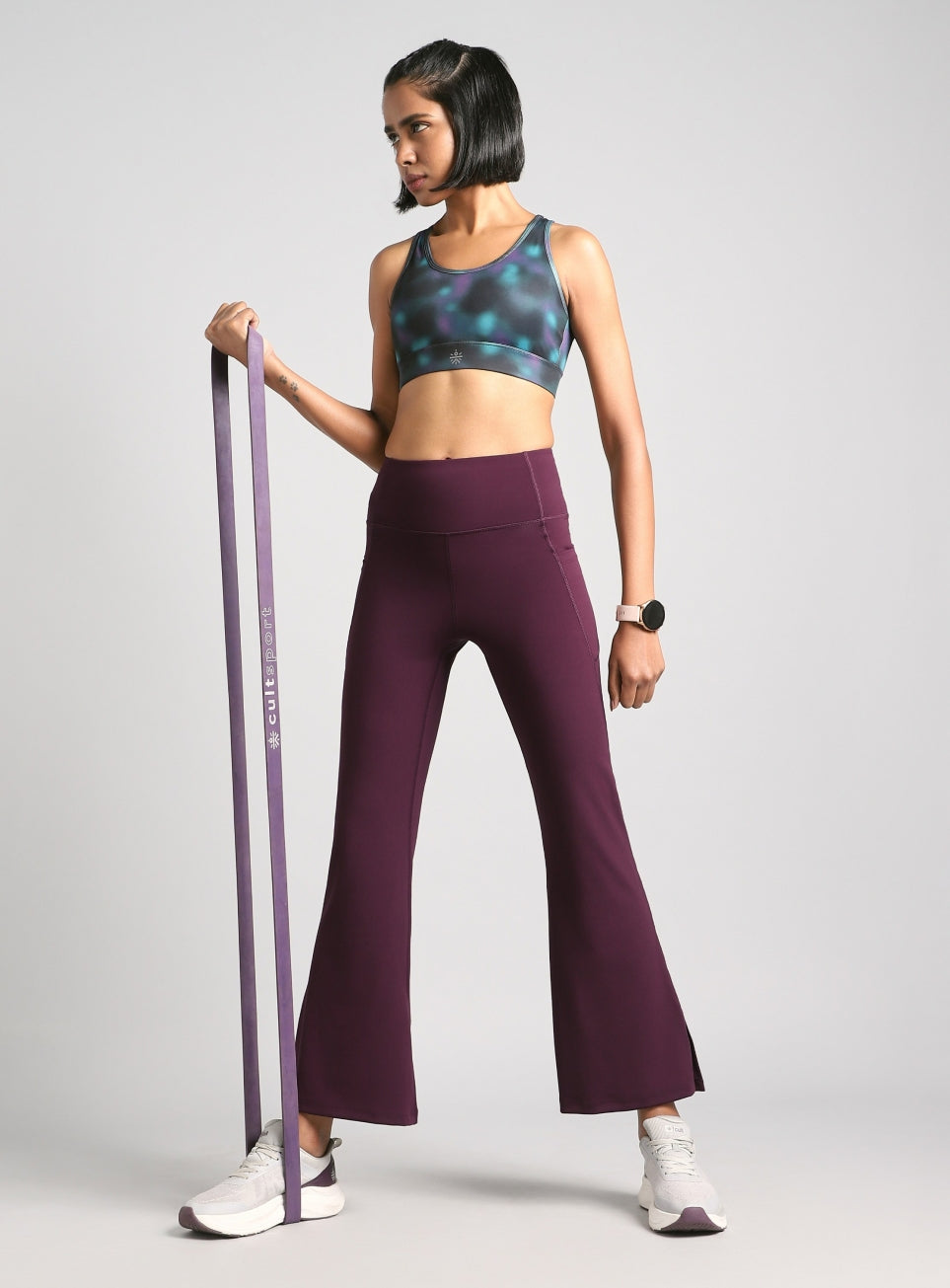 Women's Wine Sculpted Training COMFlex Flare Pants