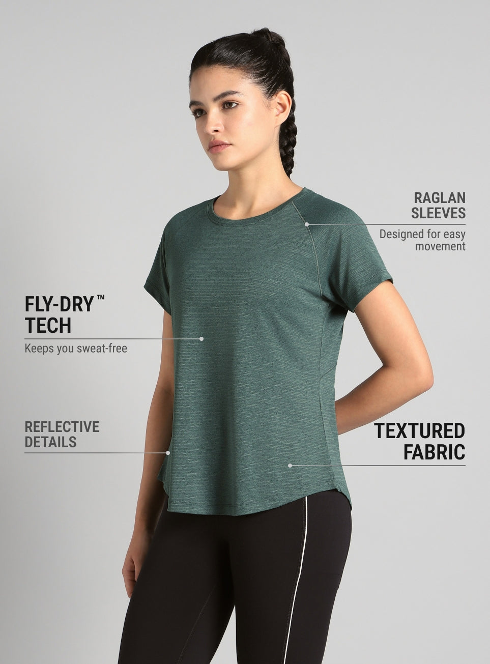 Women's Green Flow HIIT Top