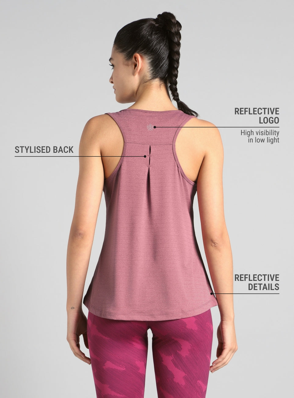 Women's Pink Ease Flow Perfomance Tank