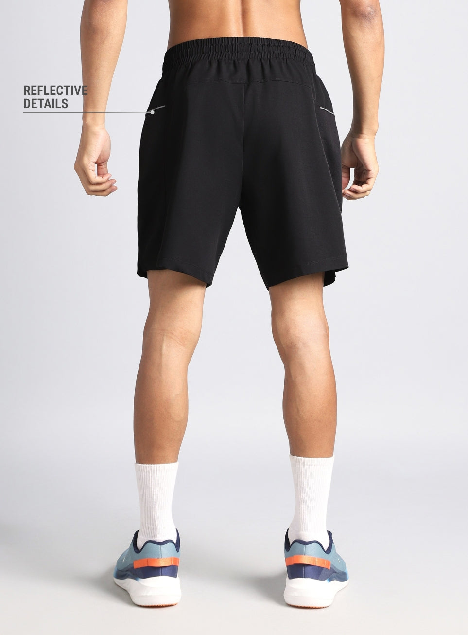 Men's Black Night Jogger Running Shorts