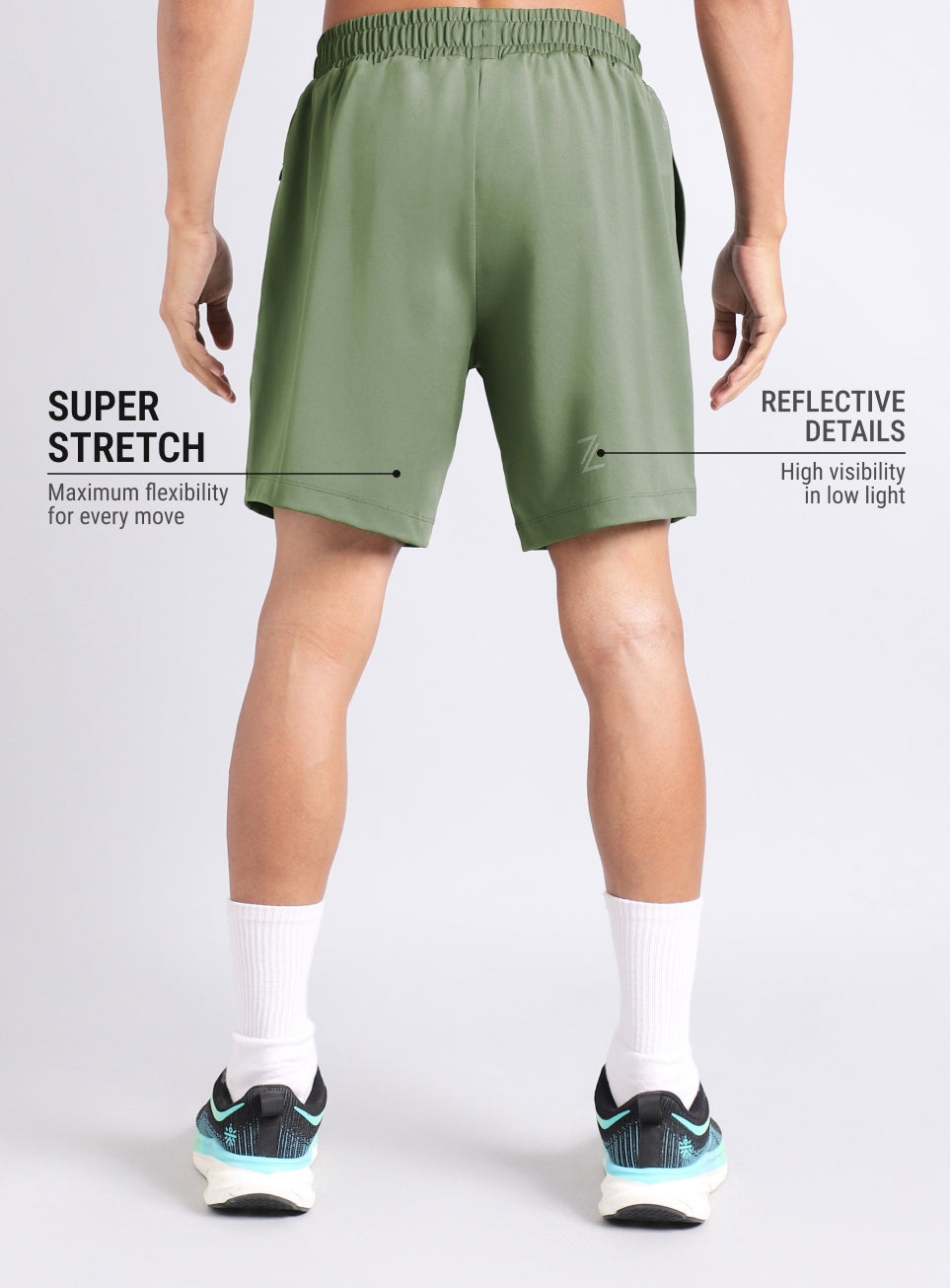 Men's Olive Cult Run Club Shorts