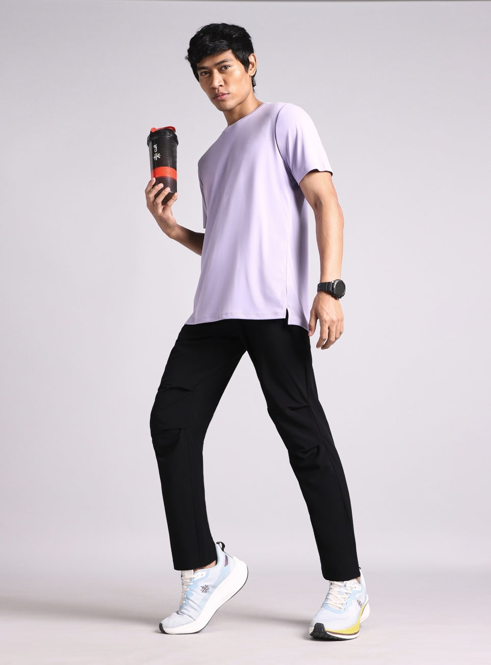 Men's Black Run Essential Track Pant
