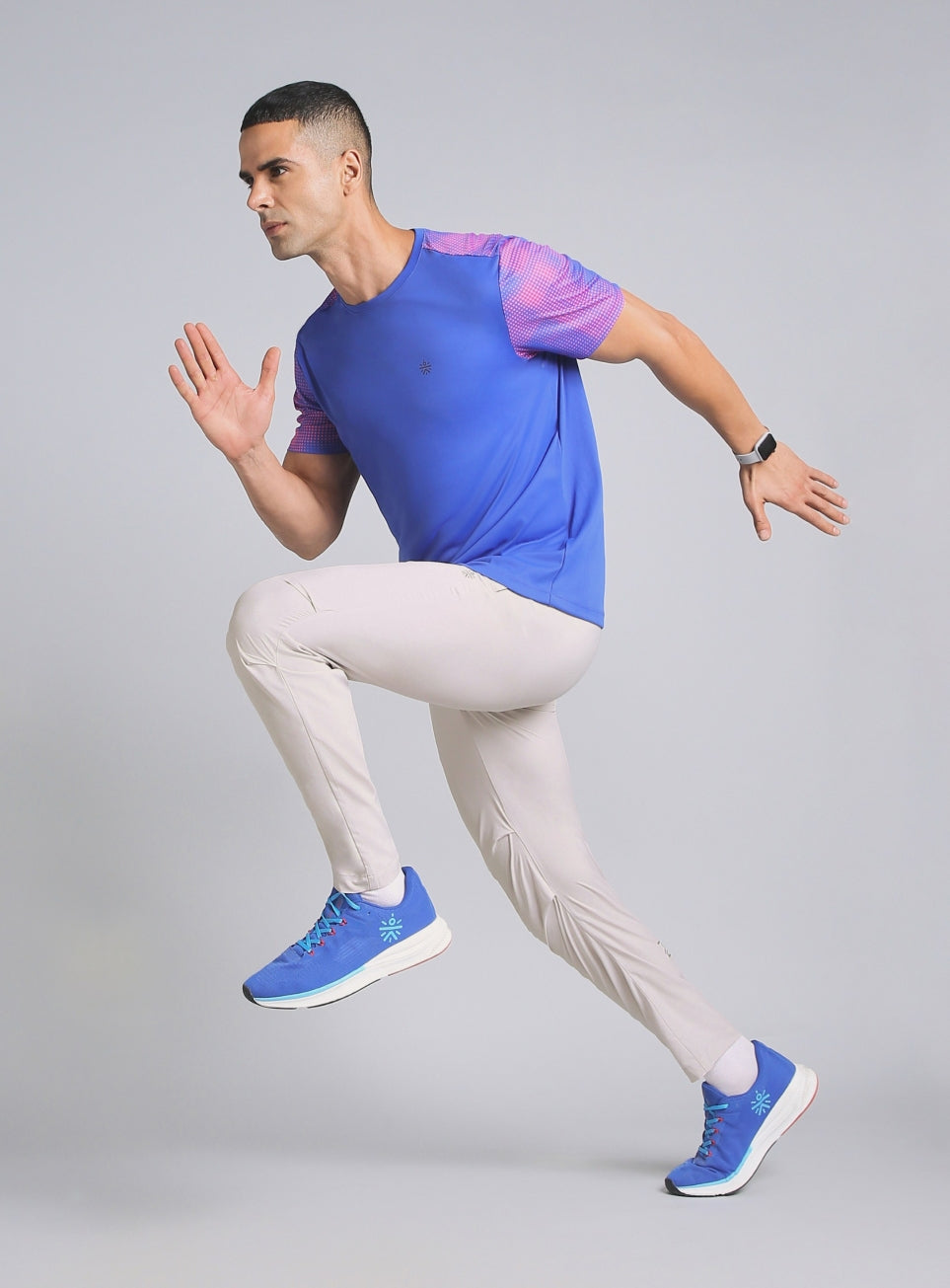 Men's Grey Run Essential Track Pant