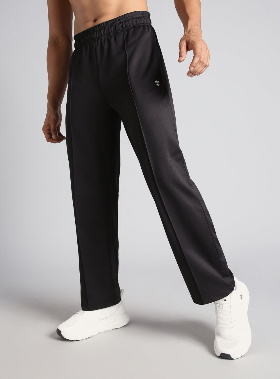 Men's Black Athletic Sporty Trackpants