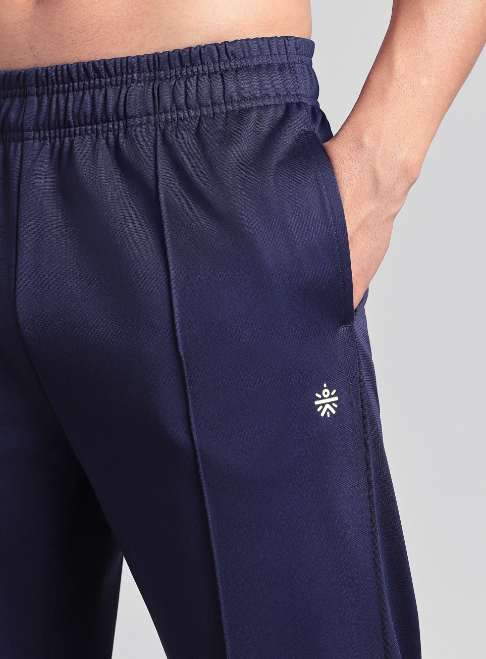 Men's Navy Athletic Sporty Trackpants