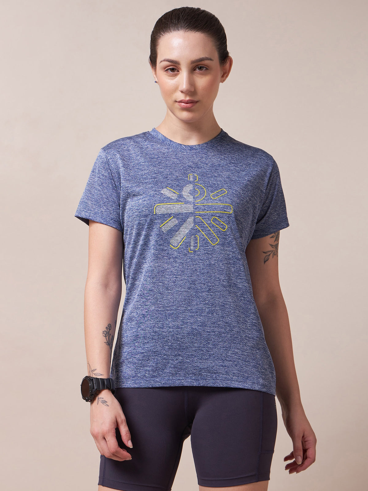 Logo Chest Graphic Workout T-shirt