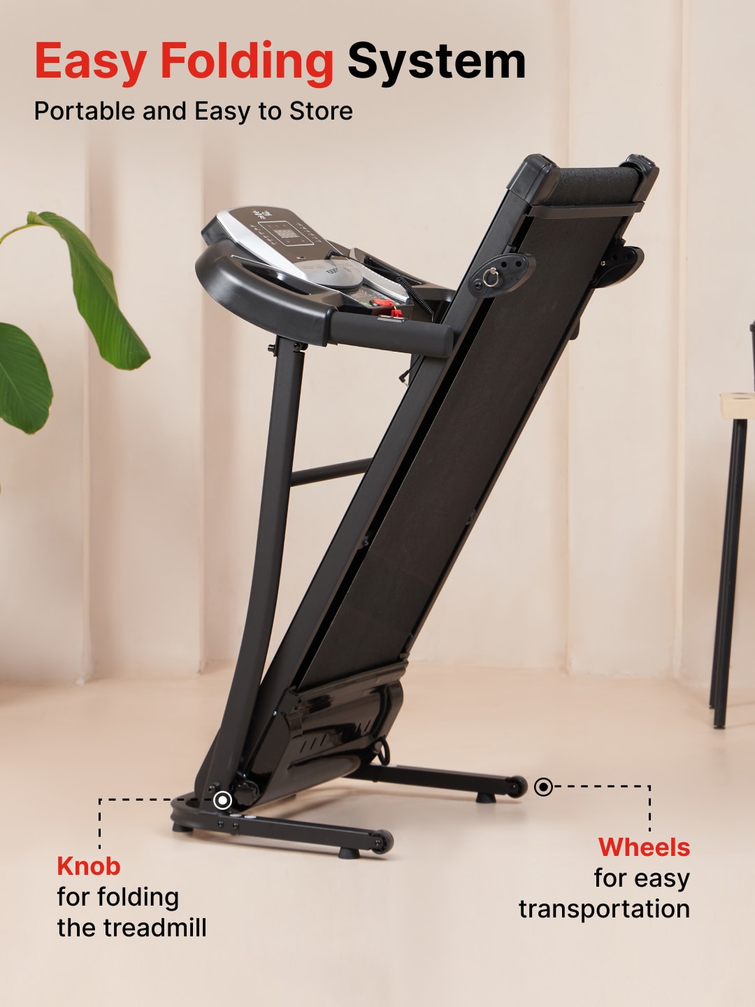 Cultrun S3.0 3HP Peak Treadmill | 3-level Manual-Incline | Max Weight-100kg | Max Speed-10kmph (with 6 months extended warranty)