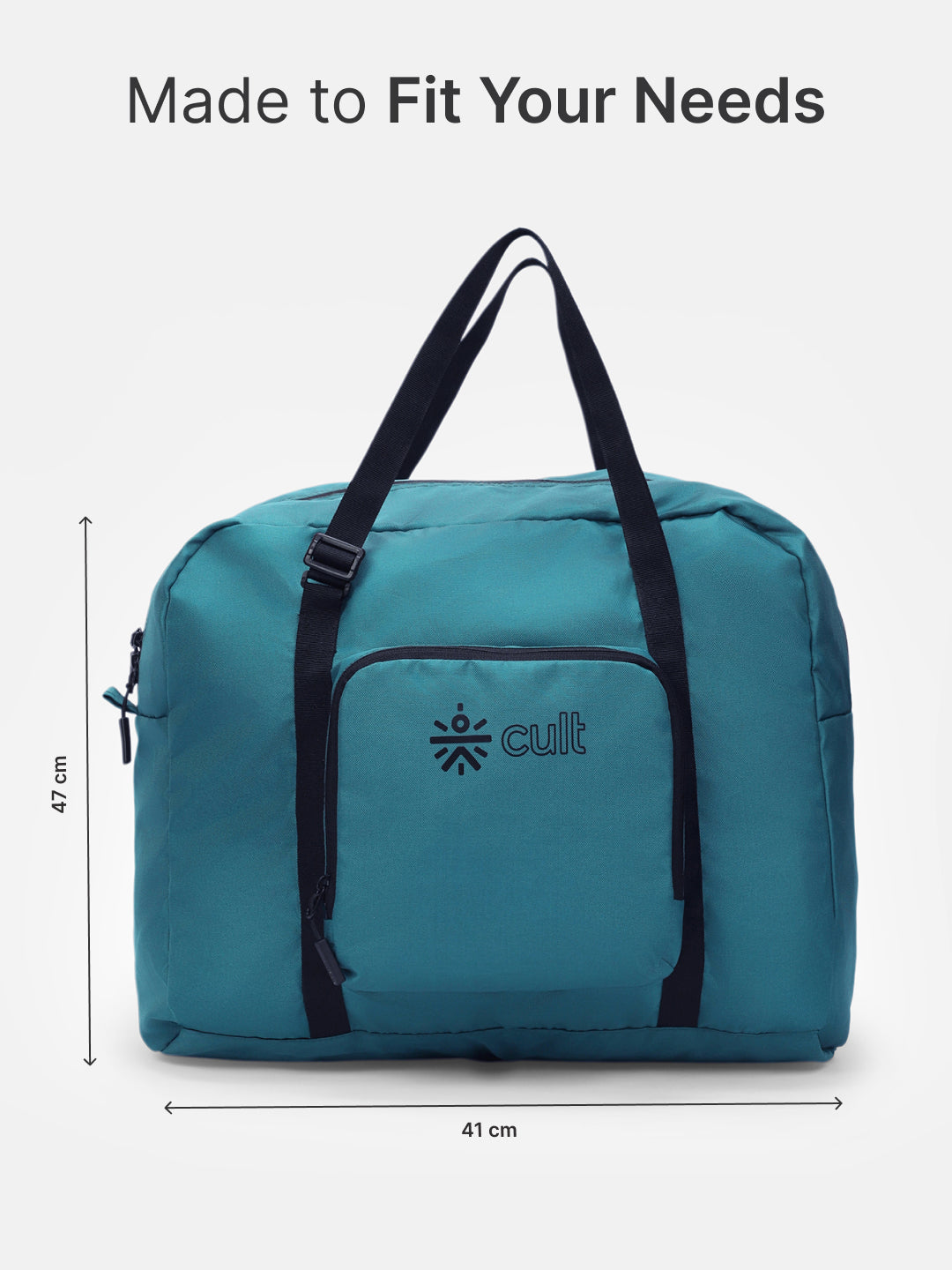 cult Foldable Duffle Bag 30L Teal