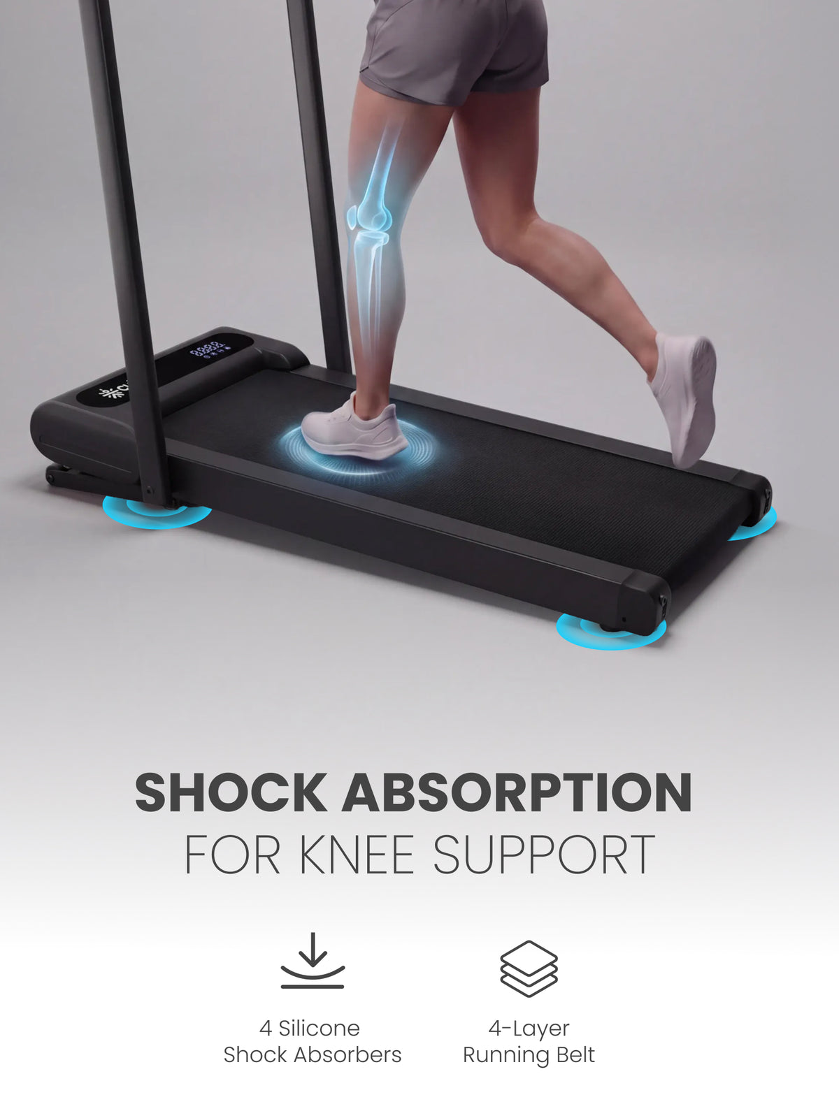 Cult Elevate Walking Pad with 5 HP BLDC Motor, 12 km/hr Speed, Auto Incline up to 15 Levels, 130 kg User Weight Capacity, LED Display, Tablet Holder & Wheels