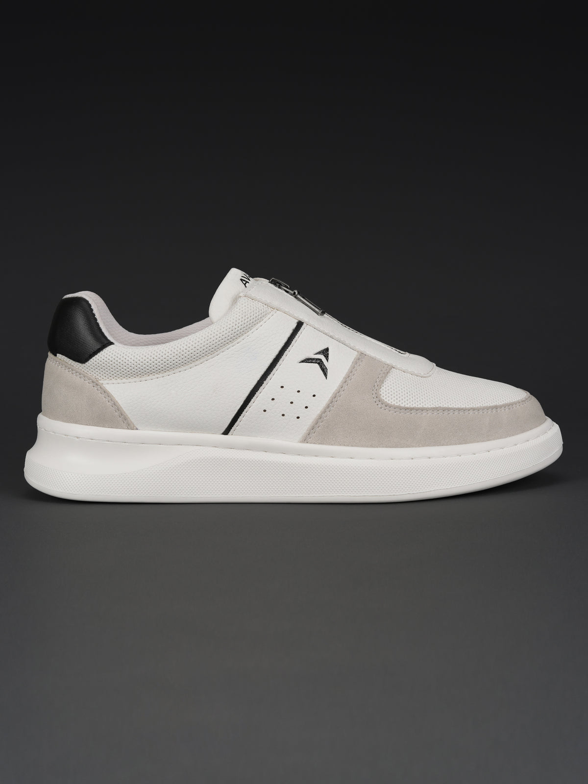 Avant Men's ZipWalk Casual Shoes - White/Grey