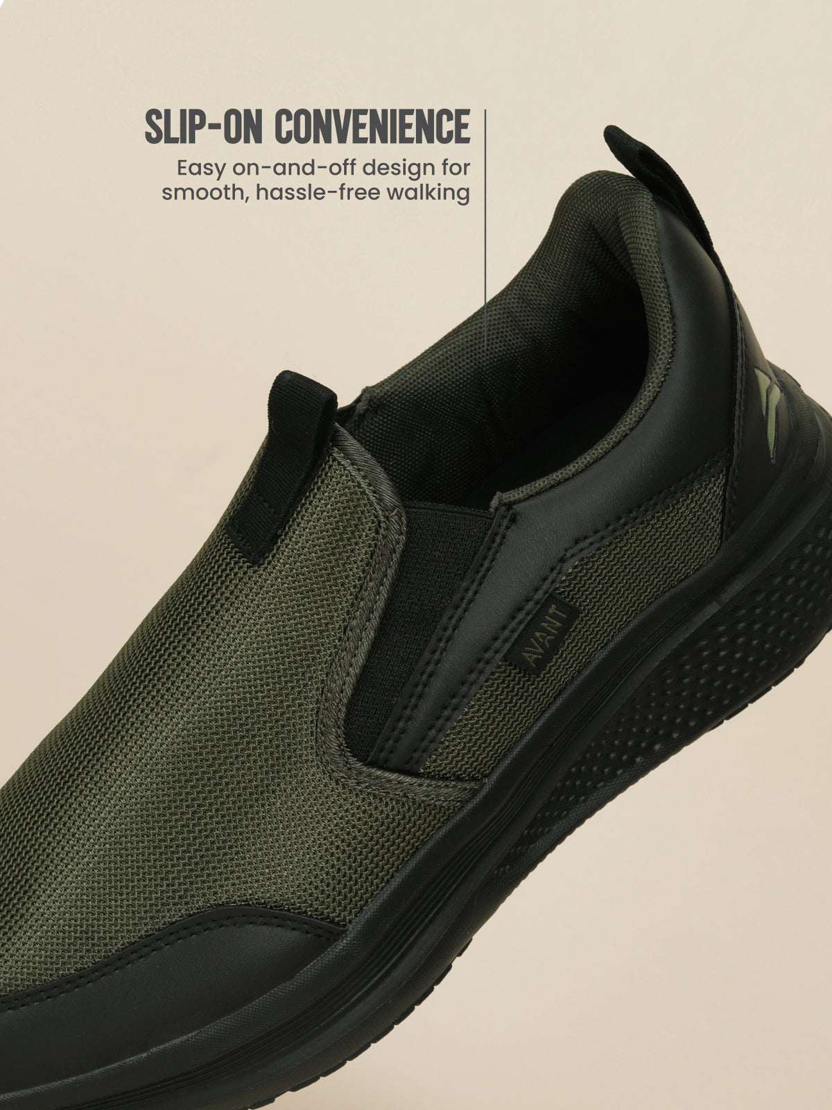 Avant Men's PaceWalk Walking Shoes - Olive