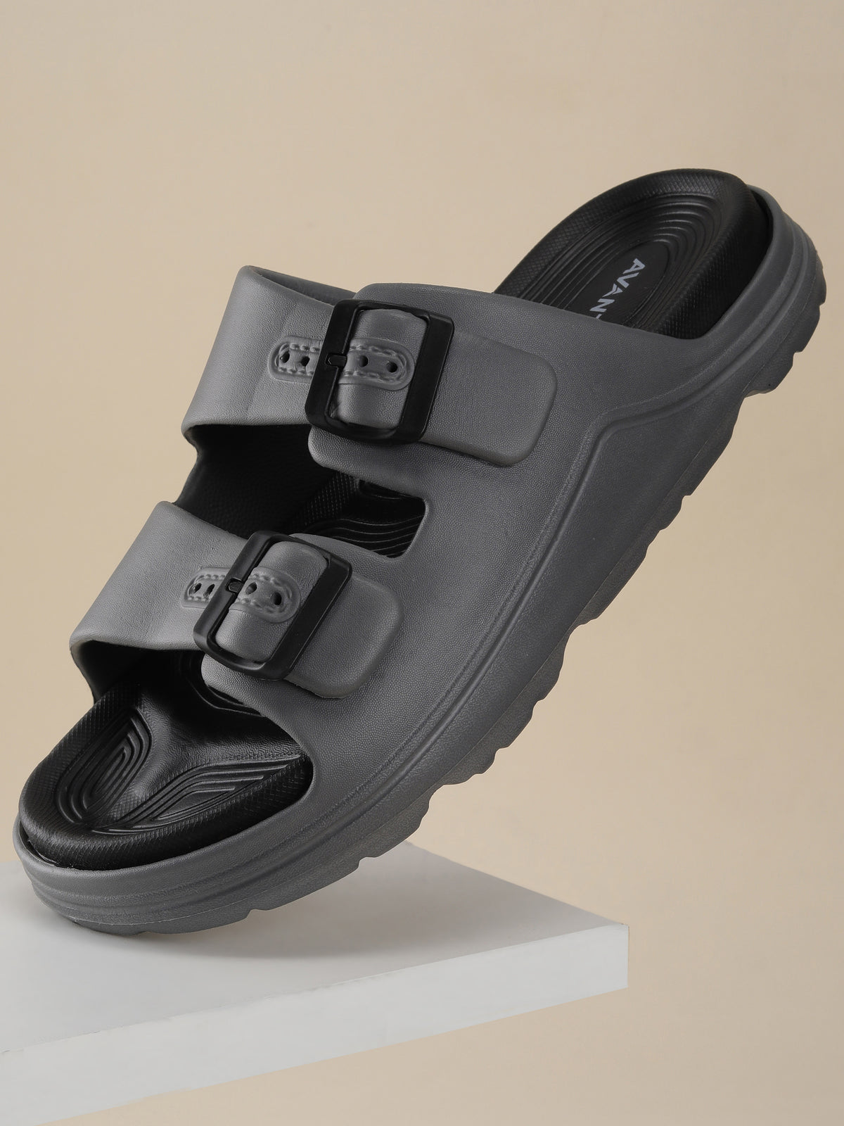 Avant Men's BuckleStride Sliders - Grey
