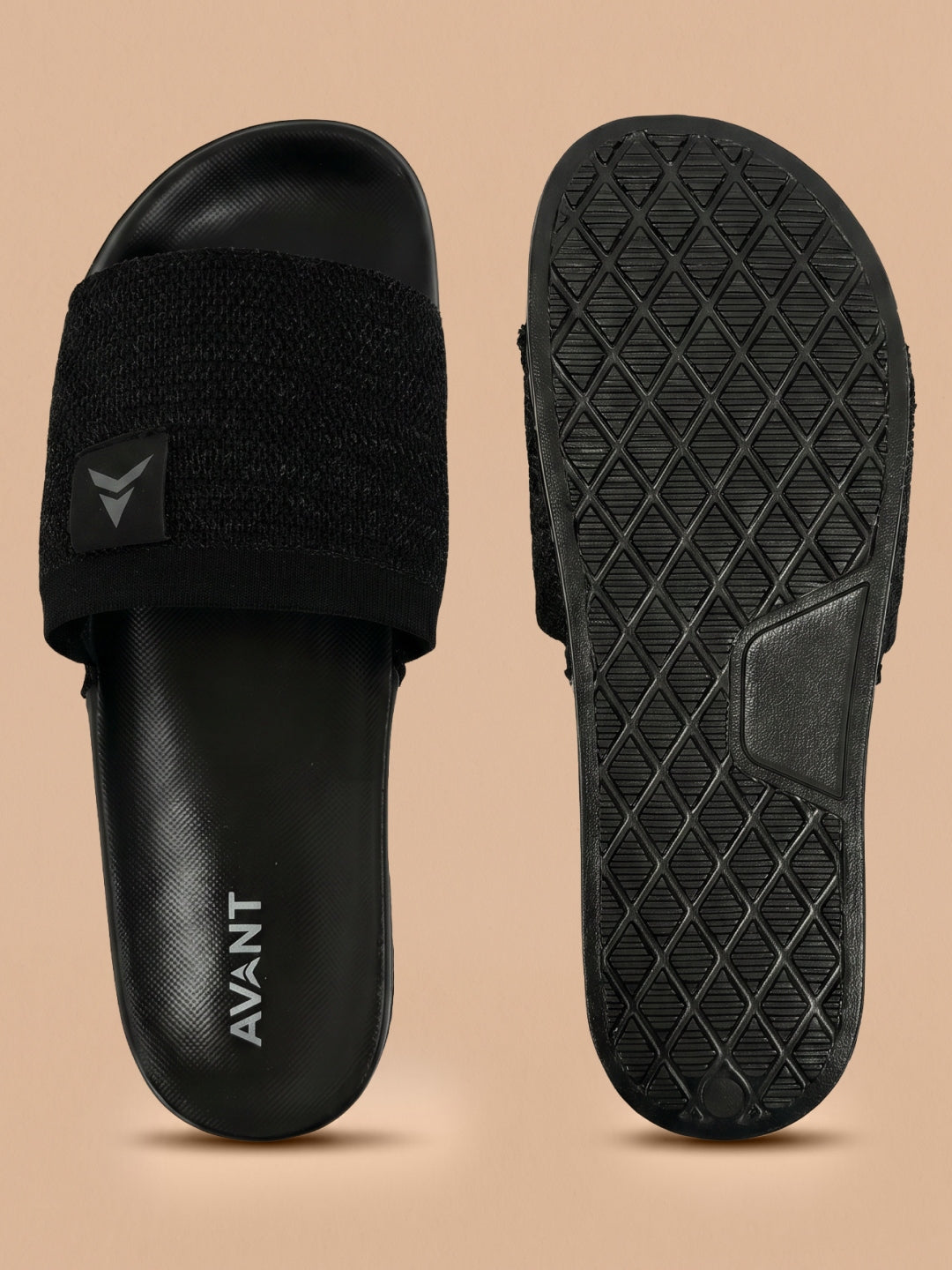Avant Men's FlowKnit Sliders - Black