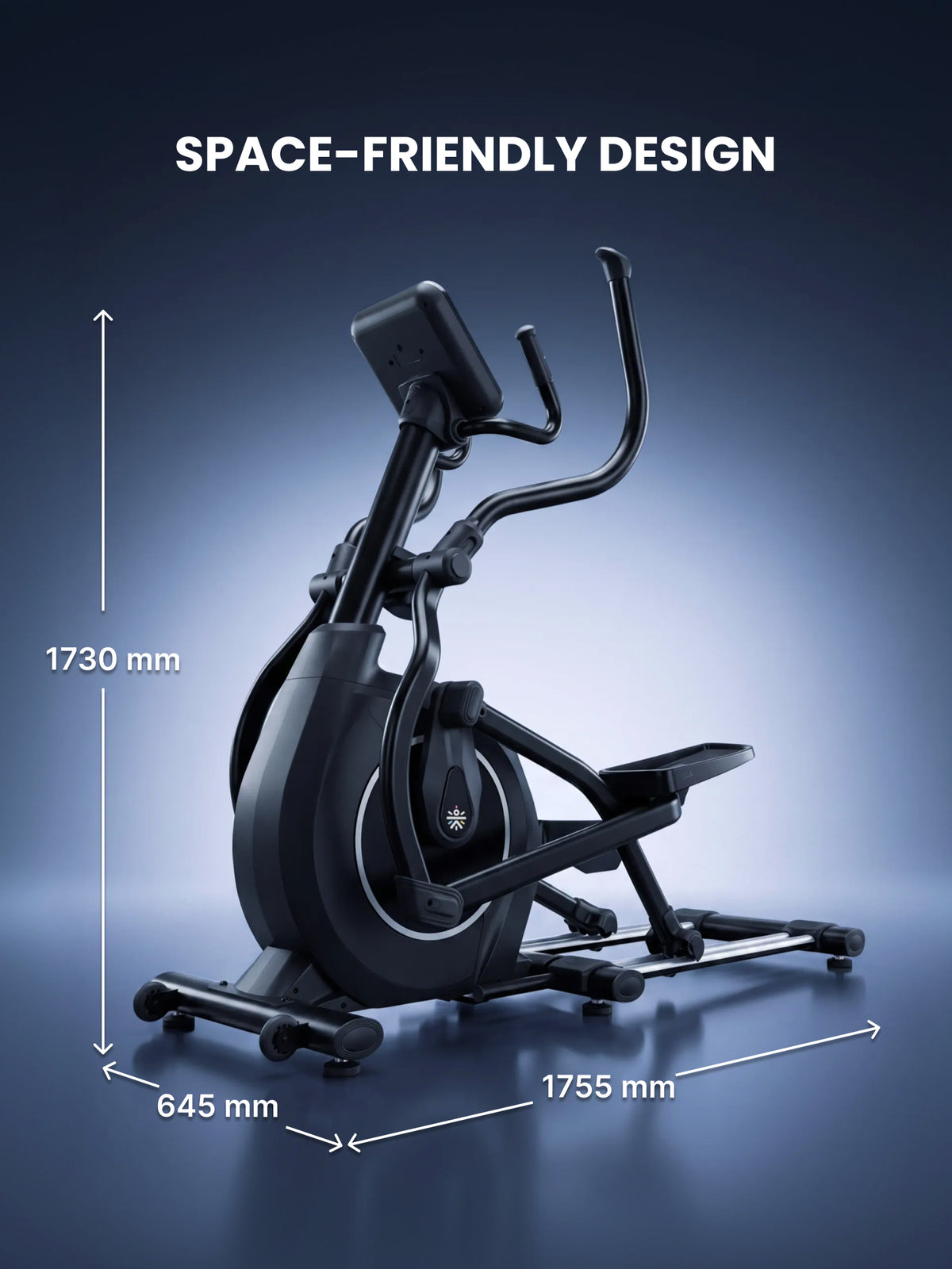 Cult Stratus Elliptical Cross Trainer for Home with 11 kg Flywheel | 150 kg Capacity | 19.6-Inch Natural Stride | 16-Level Electronic Magnetic Resistance | LED Display