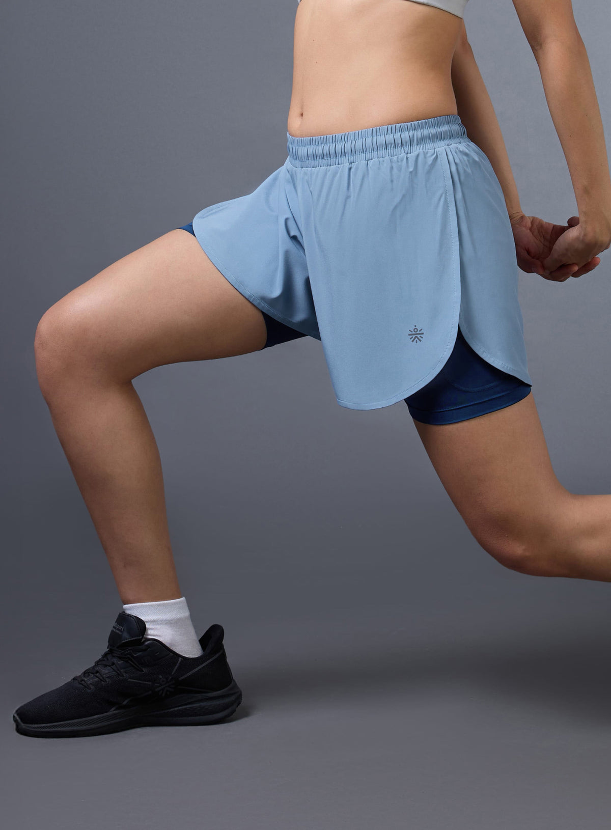 Women's Blue Pro Running Shorts