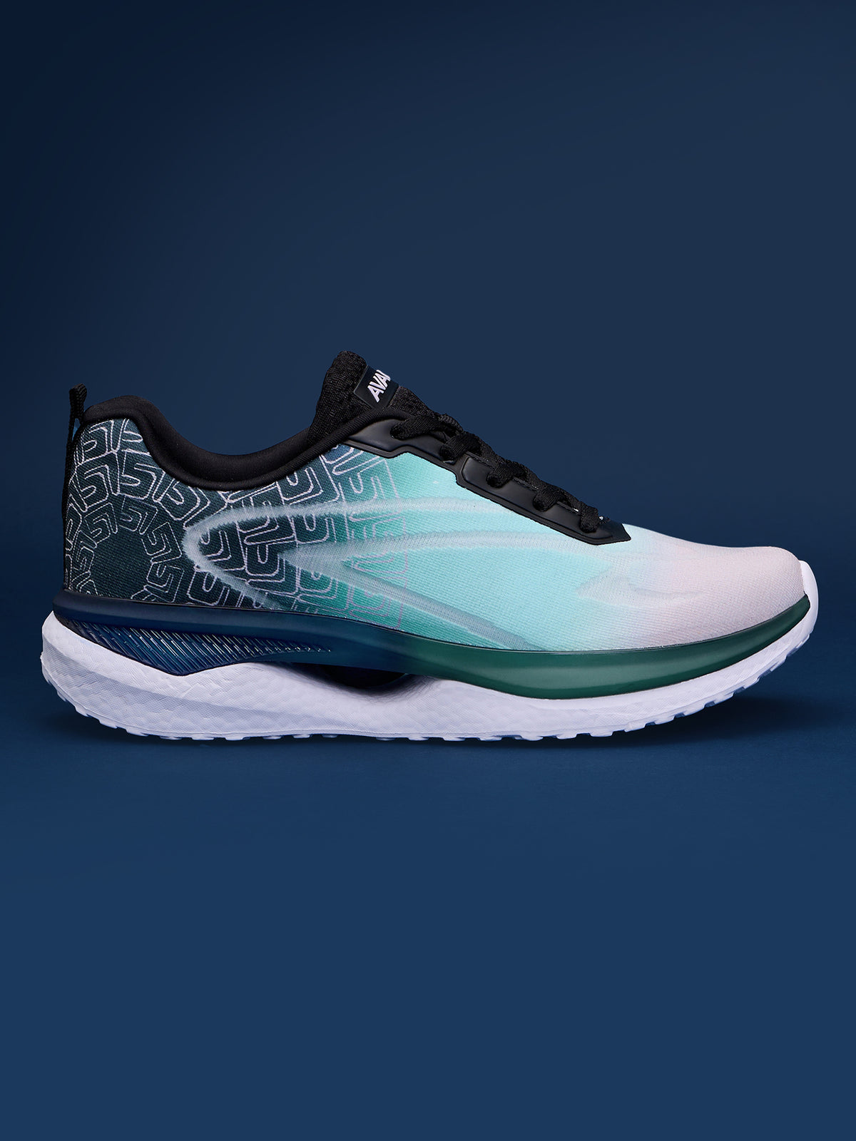 Avant Men's Spark Active Sports shoes - Black/Sky Blue
