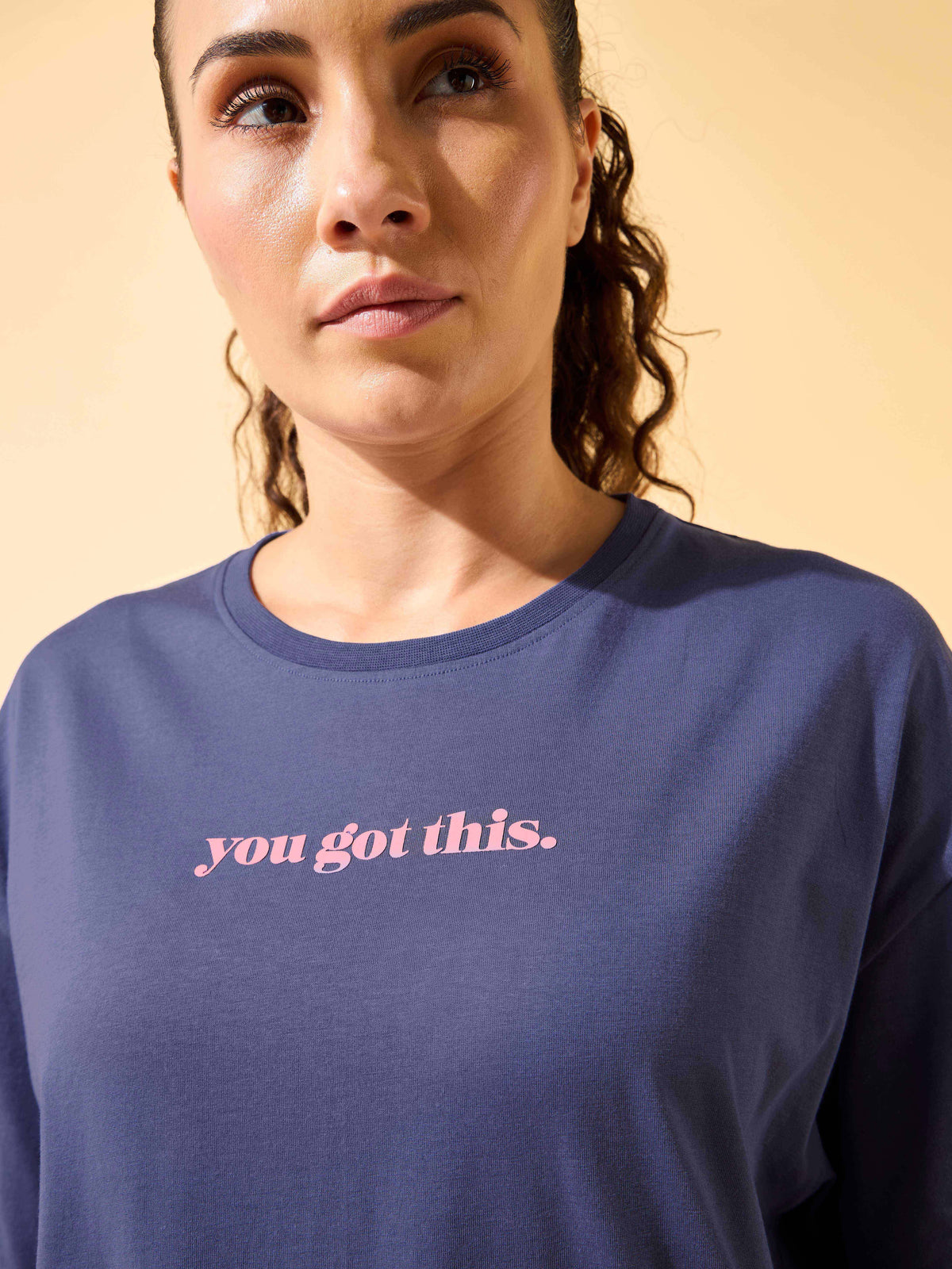 You Got This Puff Print Oversized T-shirt