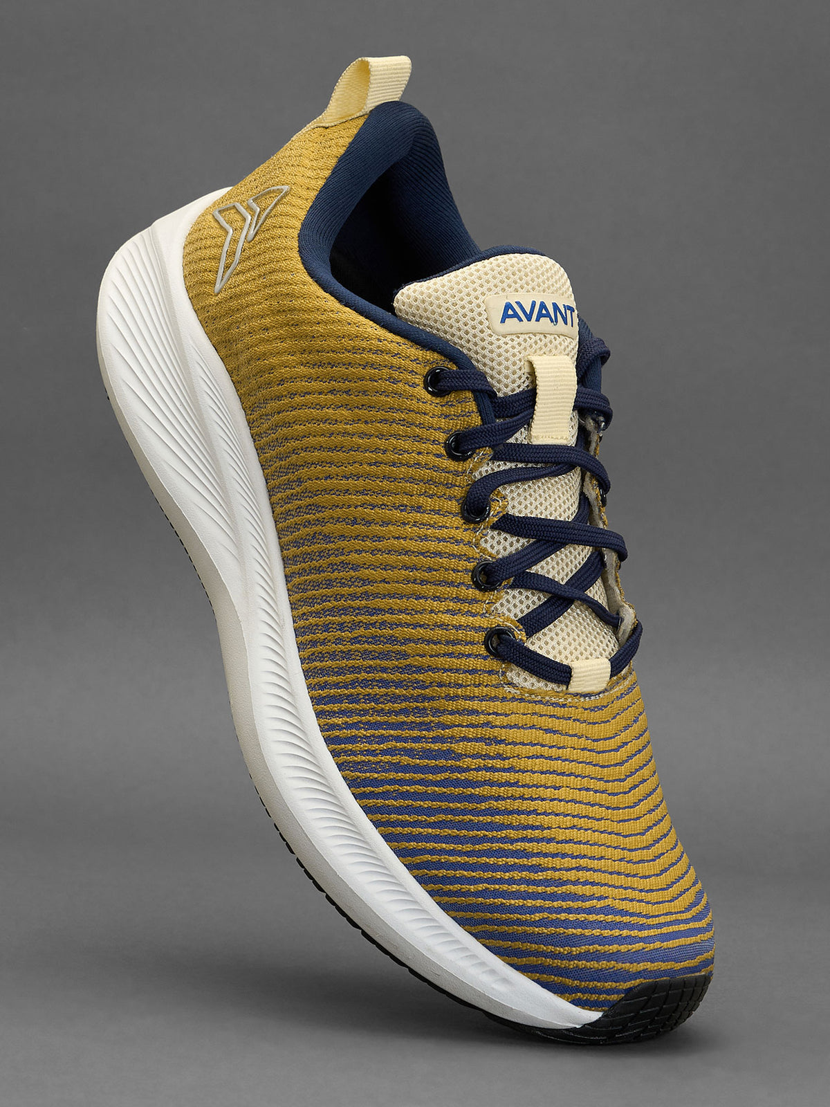 Avant Men's Matrix Running Shoes-Gold/Blue