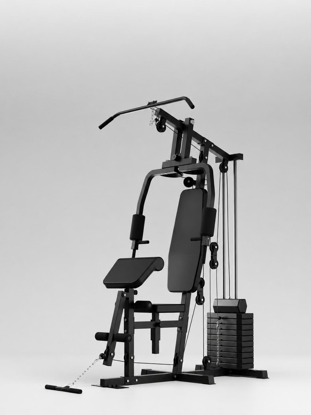 Cult Home Strength Multi Gym Machine | 45 kg Weight Stack | Multi Exercises | High, Mid & Low Pulley | Adjustable Seat | All-in-One Home Gym Equipment for Full Body Strength Training