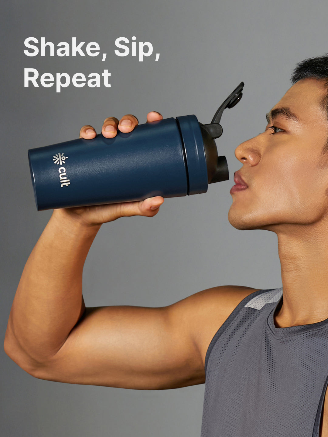 cult Steel Shaker 700ml Blue