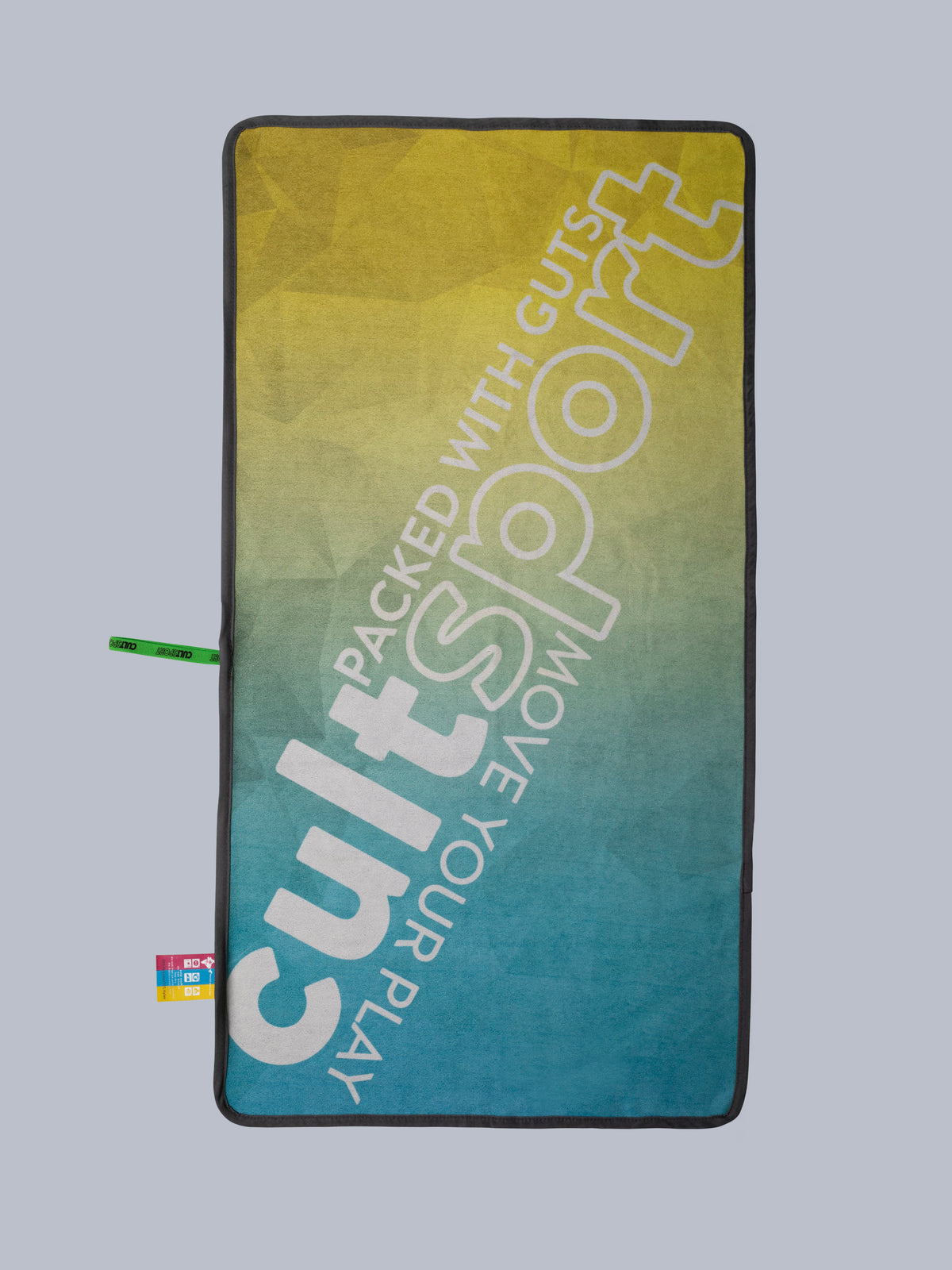 Packed With Guts Green-blue Gym Towel