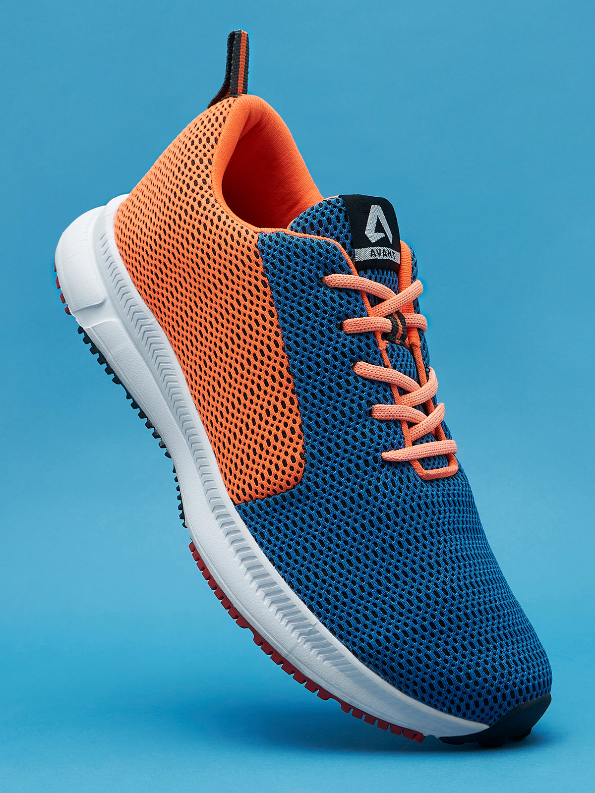 Avant Men's Lightweight Running & Walking Shoes - Navy/Orange